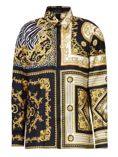 versace inspired shirt men